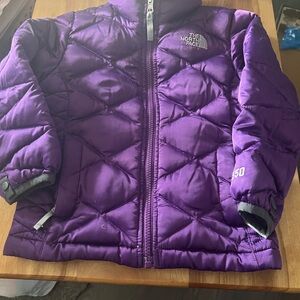 The North Face Kids Quilted Purple Puffer Jacket